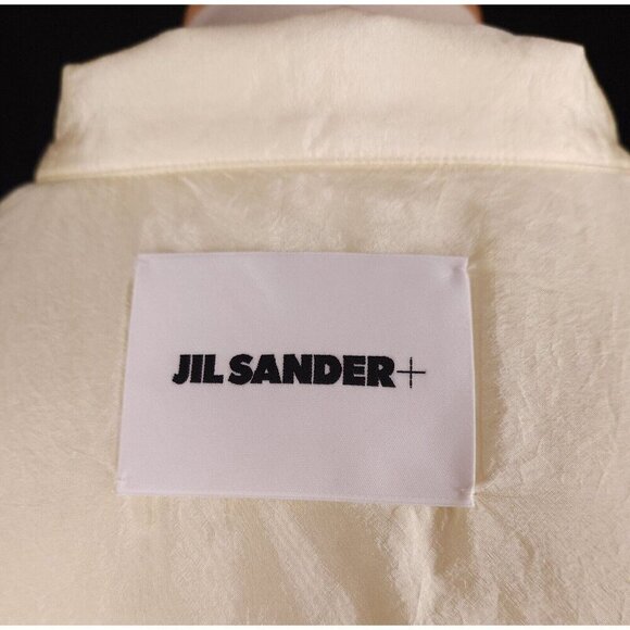 Jil Sander Padded Silk Shirt in Yellow 46 S Mens Defect New - Picture 10 of 15